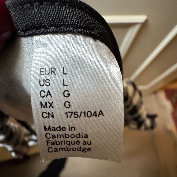 H&M Divided Monochrome Striped Dress-Size Large - Picture 5 of 6